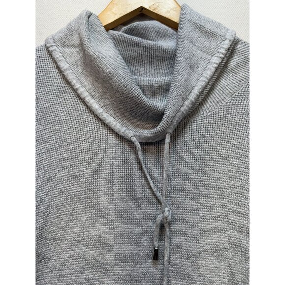 Ellen Tracy Womens Cowl Neck Long Sleeve Sweater Top Size L Grey Viscose Blend - Picture 2 of 12